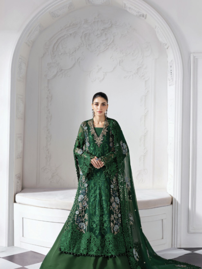 3 Piece Unstitched Embroidered Chiffon Suit | BD-3008